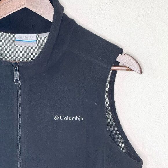 Columbia Fleece Omni-Heat Black Full Zip Up Vest - Women’s US M - Picture 3 of 12